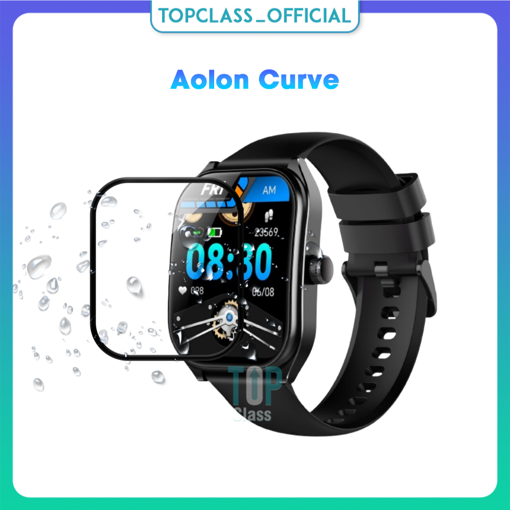กระจกนิรภัยกันรอยหน้าจอ สําหรับสมาร์ทวอทช์ Aolon Curve 2 ชิ้น