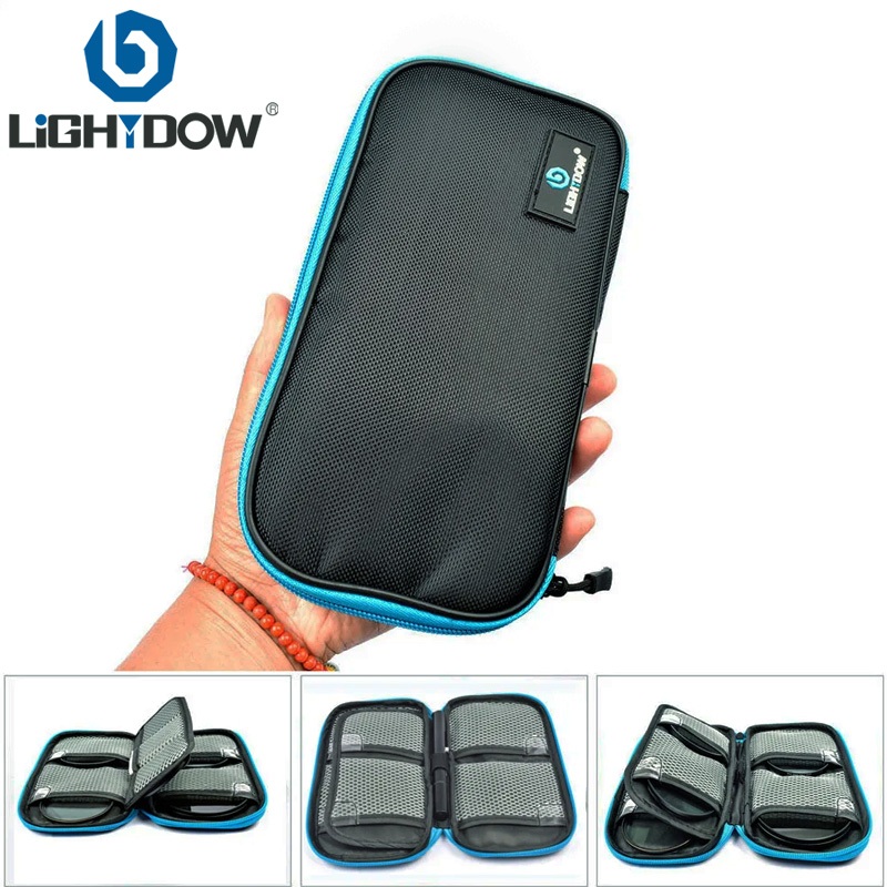 Lightdow กล ้ องแบบพกพาเลนส ์ กรองออแกไนเซอร ์ อุปกรณ ์ เสริมกล ้ องเก ็ บกระเป ๋ า