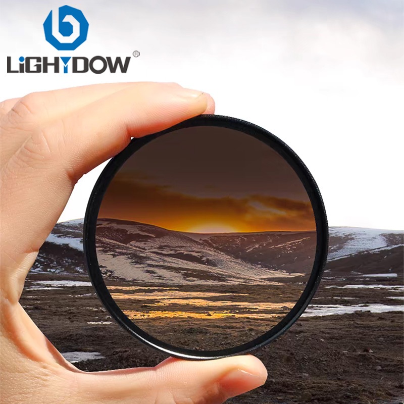Lightdow GND0.9 ตัวกรองสีเทาสําเร ็ จการศึกษาความหนาแน ่ นเป ็ นกลางสําหรับเลนส ์ กล ้ อง 49/52/55/58/62/67/72/77มม .