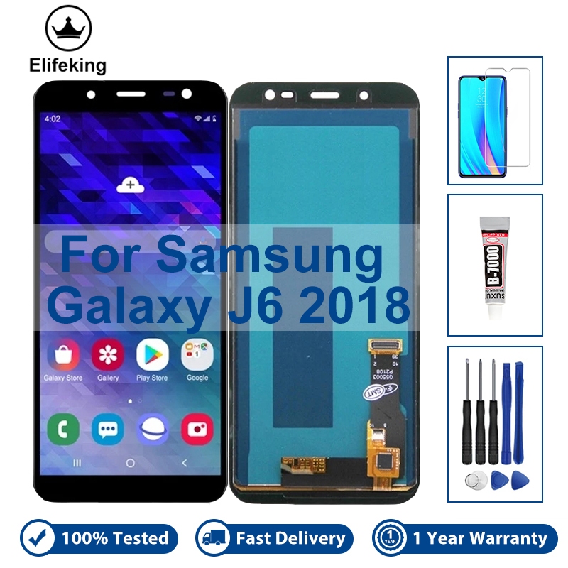 หน้าจอสัมผัส LCD สําหรับ Samsung Galaxy J6 2018 J600 J600F J600Y SM-J600F/DS J600G