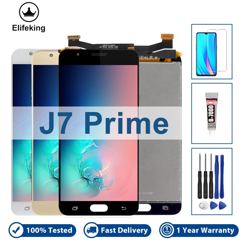 อะไหล่หน้าจอสัมผัส LCD 100% 5.5 นิ้ว แบบเปลี่ยน สําหรับ SAMSUNG Galaxy J7 Prime SM-G610F SM-G610Y SM-G610M SM-G610