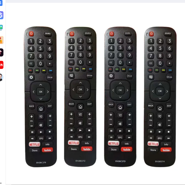 สําหรับ Dévant Hisense ควบคุม Remoto EN2BE27D EN2BE27H EN2BC27B EN2BC27D สมาร์ททีวี Bgh Noblex Ilo E