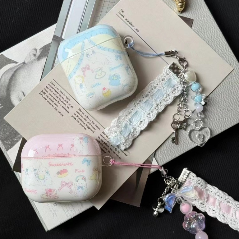 เคสหูฟัง tpu แบบนิ่ม สไตล์หวาน สําหรับ airpods 1 2 pro 3