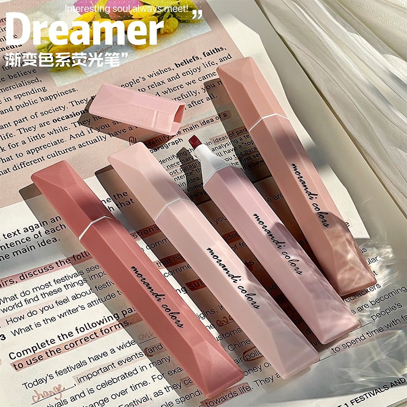 ใหม่ ปากกามาร์กเกอร์ เรืองแสง ไล่โทนสี เครื่องเขียน สําหรับนักเรียน DIY 4 ชิ้น