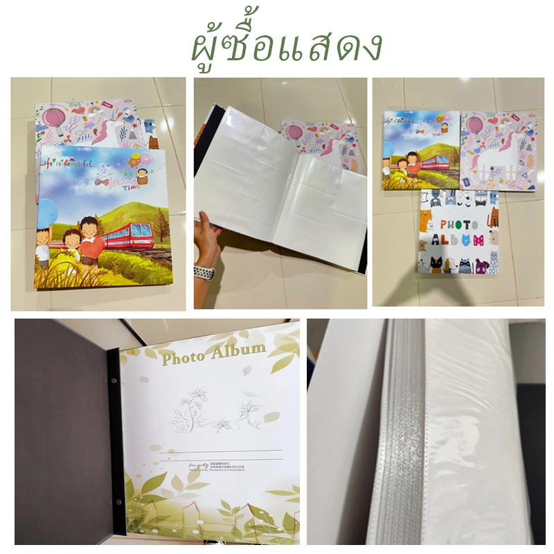【จัดส่งภายใน 24 ชั่วโมง】อัลบั้มรูป 500 หน้า อัลบั้มรูปภาพ 4×6 นิ้ว 4R ความจุเยอะ 5 ช่อง ใส่รูป จุได้ 500 รูป อัลบั้มรูป โปสการ์ด ราคา ถูกที่สุด ดีลบีเคเค แกลเลอรีภาพที่ 9