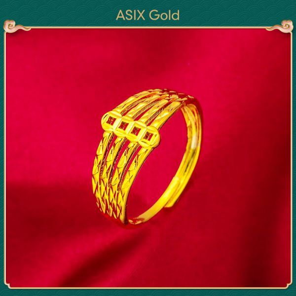 แหวน 24K Gold Plated Korean Gold 916 Bangkok Gold 18K Saudi Gold Elegant Glamour Wealth Catcher แหวน