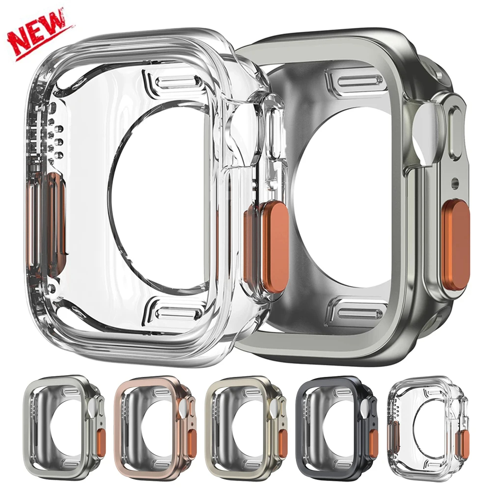 Tpu กันชนสําหรับ iWatch 45/44 มม.41 มม.40 มม.Soft Protector สําหรับ iWatch Series10 9 8 7 6 5 4 Se เปลี่ยน Ultra 2 Appreance
