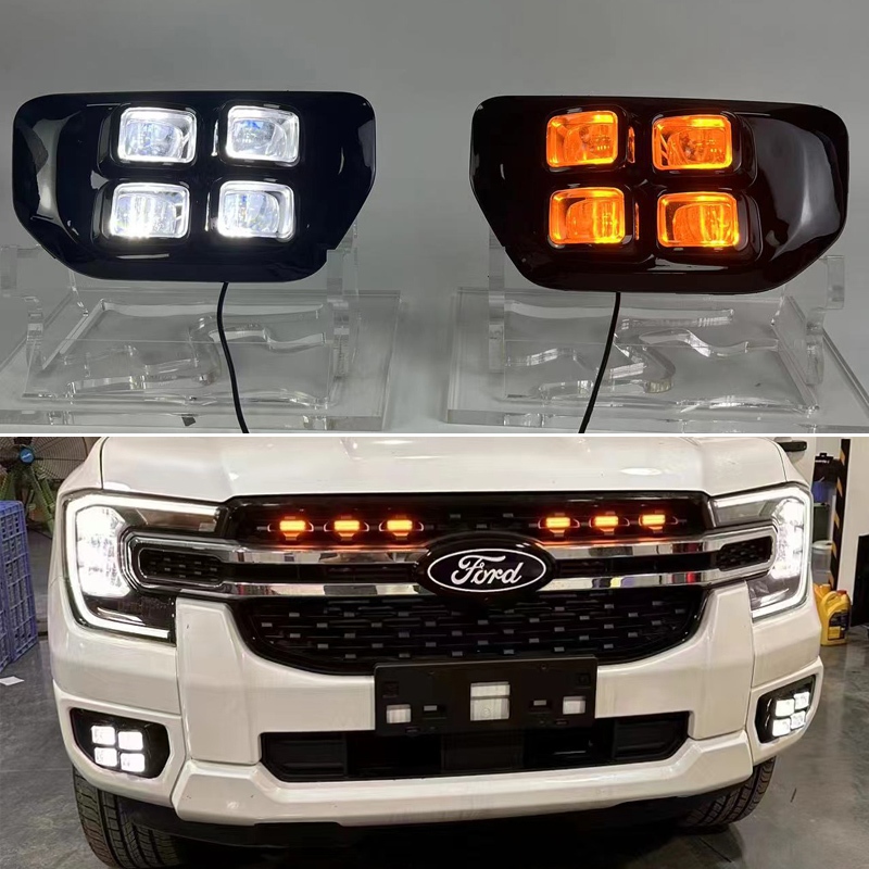 ไฟเลี้ยวไดนามิก LED DRL 12V กันน้ํา สําหรับ Ford Ranger XLT Sport Platinum 2022-2024