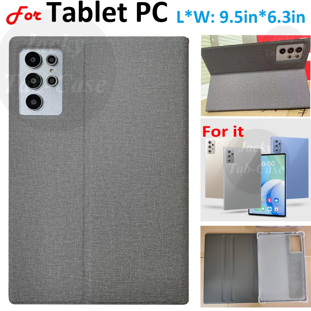 เคสโทรศัพท์หนัง TPU & PU แบบนิ่ม ฝาพับ สําหรับแท็บเล็ต 10.1 นิ้ว Tablet PC 10.5 10.6 10.8 11.6 นิ้ว 5G 4G Android 10 11 12 13 (L*W:24 ซม.*16 ซม./9.5*6.3 นิ้ว) MXS Galaxy