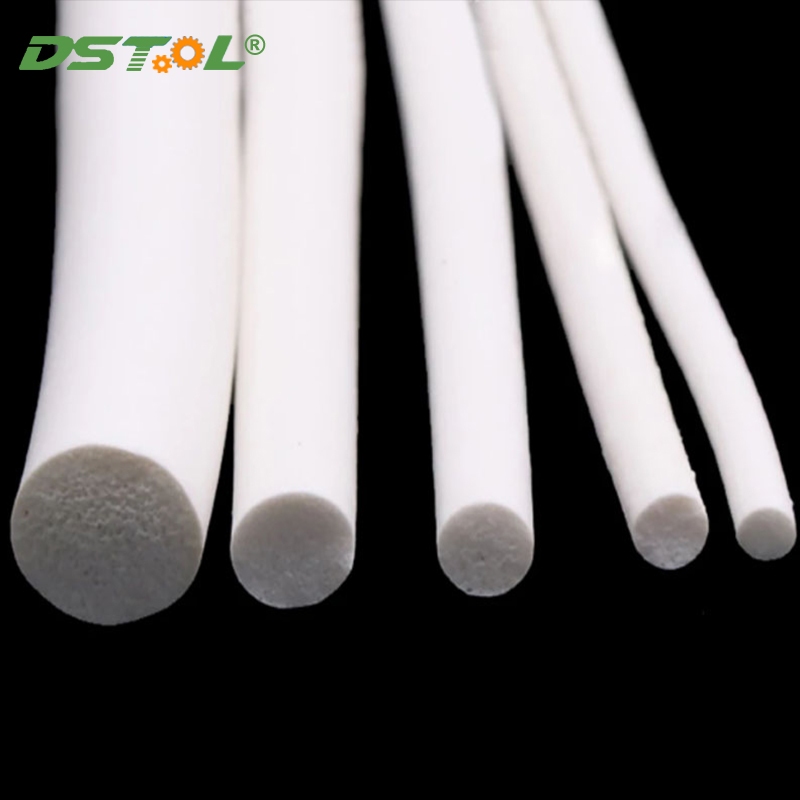 แถบซีลยางซิลิโคนโฟม Silicon Sponge Cord Round Solid VMQ Dia.2/3/4/5/6/7/8/9/10/11/12/14/15mm