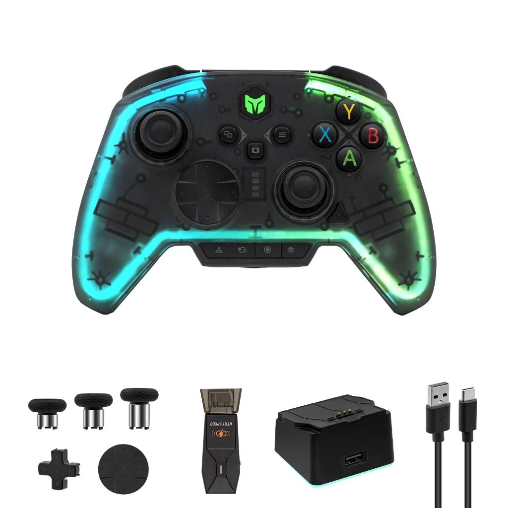 RAINBOW 2 Pro Wireless Game Controller for Nintendo Switch/PS4/Xbox Series X|S/Xbox One/PC