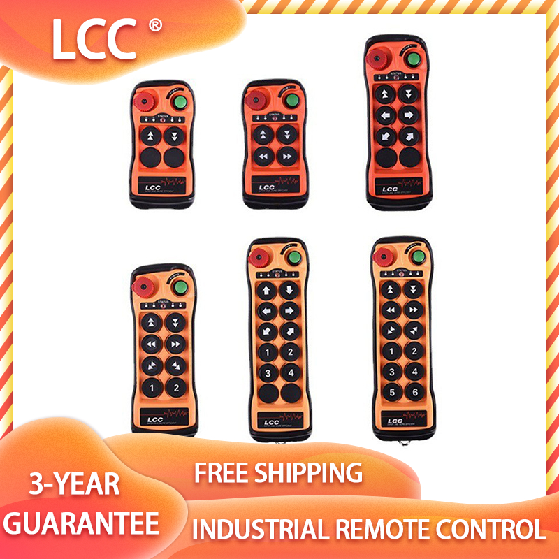 LCC Q200/Q400/Q600/Q800 รีโมทคอนโทรลไร้สายอุตสาหกรรมสำหรับทาวเวอร์เครนและกว้าน 1 ตัวส่ง + 1 ตัวรับ
