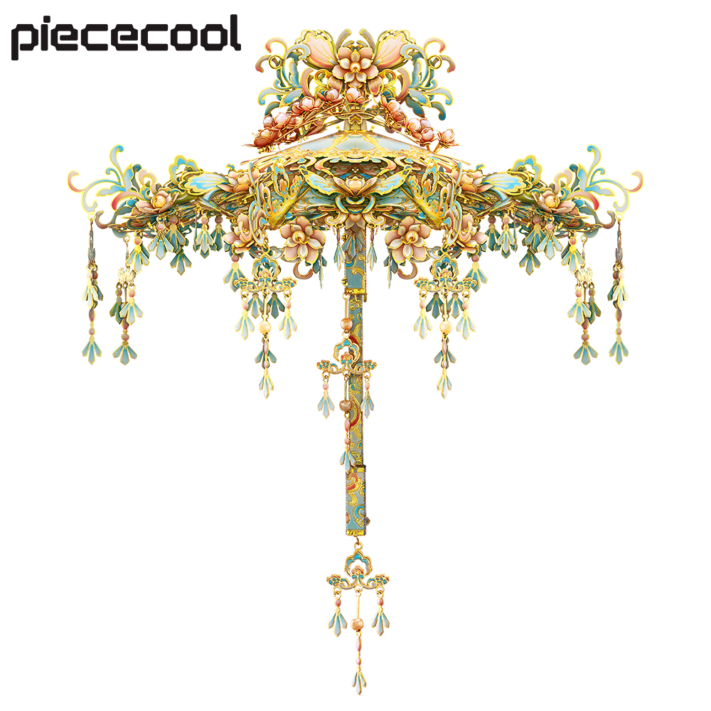 Piececool 3D ปริศนาโลหะสําหรับผู ้ ใหญ ่ ร ่ ม 3D โลหะรุ ่ นอาคาร Kits, DIY ประกอบศิลปะและหัตถกรรมของขวัญสร ้ างสรรค ์