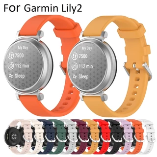 เคส + สายนาฬิกาข้อมือ TPU Case Compatible For garmin lily 2 เคส แบบนิ่ม สําหรับ สาย 2 Strap and เคส garmin lily 2 Case Sports 2 สาย Watch Strap Garmin Lily2 Strap Accessories