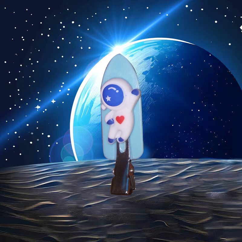 F) กิ๊บของขวัญเล็กๆ น้อยๆ ของสาวสวย กิ๊บนักบินอวกาศ กิ๊บติดผมสาวสวย