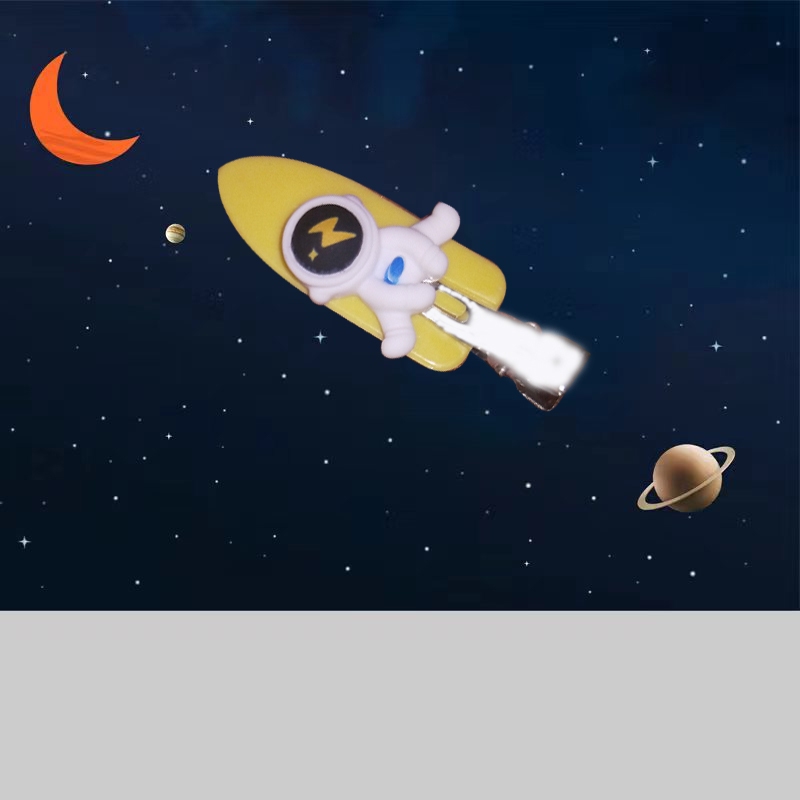 F) กิ๊บของขวัญเล็กๆ น้อยๆ ของสาวสวย กิ๊บนักบินอวกาศ กิ๊บติดผมสาวสวย - รูปที่ 5