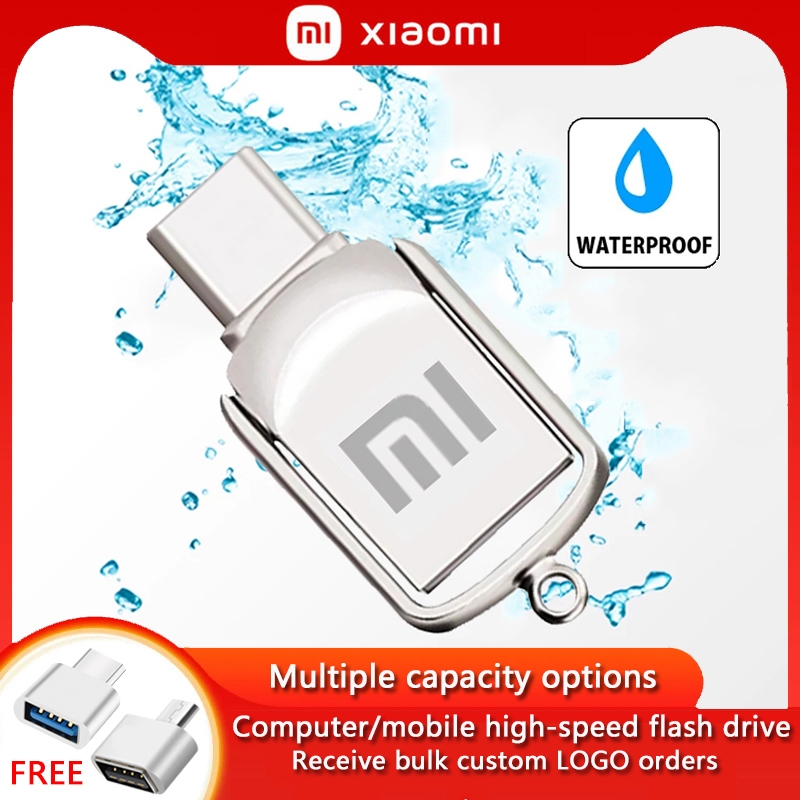 Xiaomi TYPE-C Two-in-One แฟลชไดรฟ์โลหะ USB 1TB 2TB 8GB 16GB 32GB 64GB 128GB 256GB 512GB