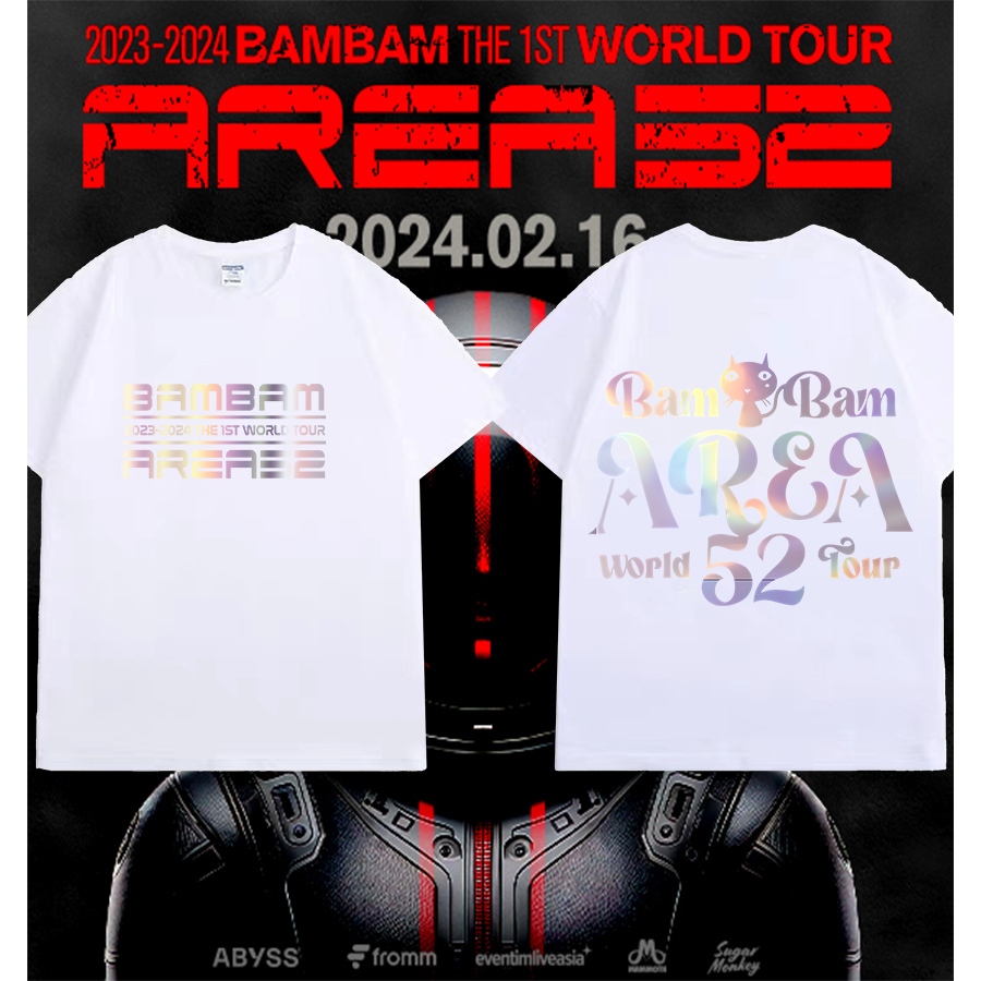 เสื้อ BAMBAM AREA52 : Hologram GoldGlitter Bambam GOT7 S-5XL
