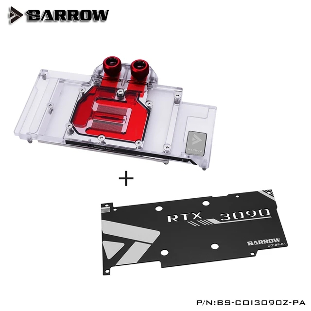 Barrow บล็อกหม้อน้ําระบายความร้อน A-RGB แบบเต็ม สําหรับ BRTTLEAX RTX 3090 3080 GPU