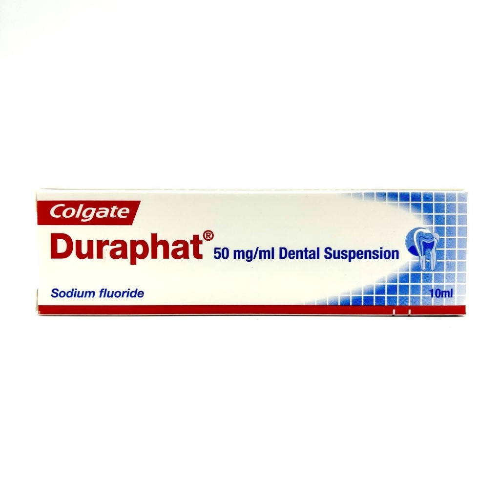 น้ํายาเคลือบเงาฟันโซเดียมฟลูออไรด์ 10 มล. USA Colgate Duraphat 50 มล./ มล.