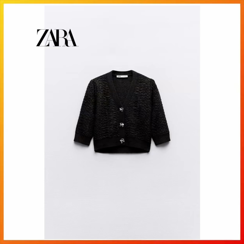 Zara24 ใหม่ เสื้อโค้ท ผ้าถัก ฤดูร้อน สําหรับผู้หญิง 2488001 800