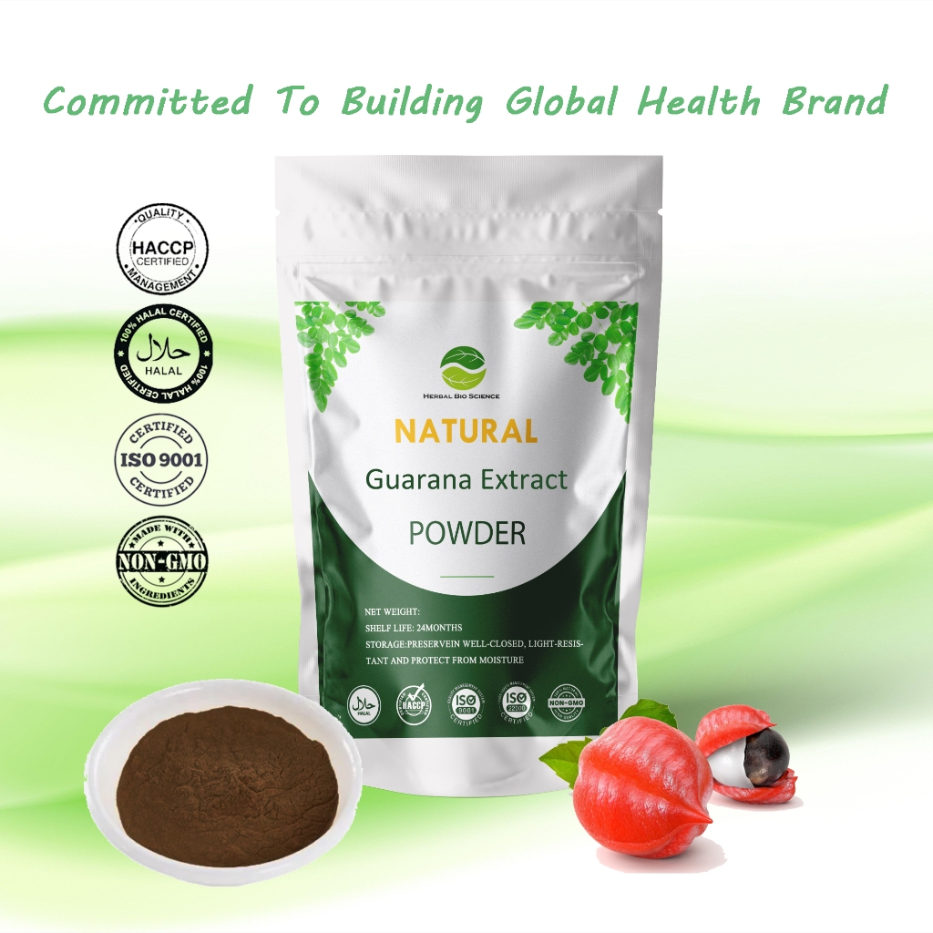 【Natural】Guarana ผงคาราน่าสกัด 100 กรัม 250 กรัม 1 กก. สารอาหารที่อุดมไปด้วย / ลดคอเลสเตอรอลสูง / เพิ่มความจํา - โคเชอร์ & ได้รับการรับรองฮาลาล