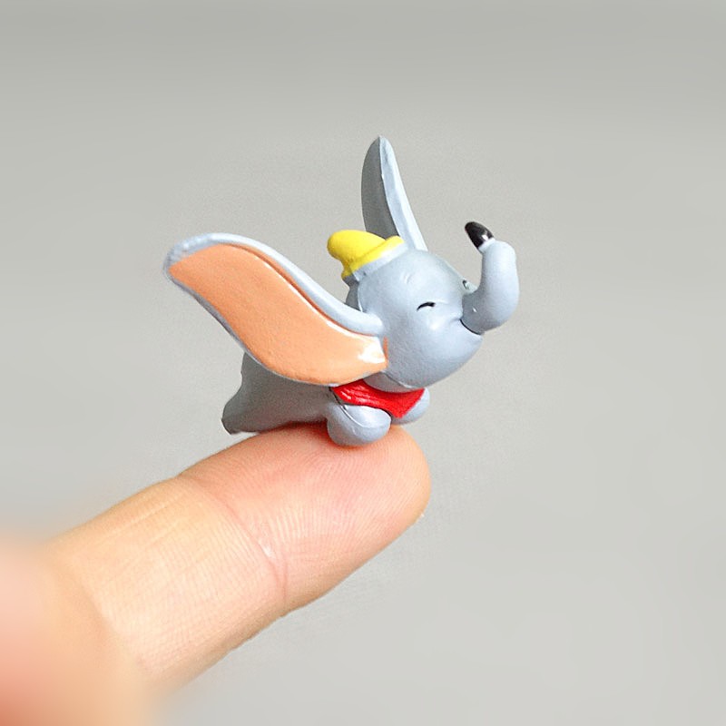 โมเดลฟิกเกอร์ PVC รูปการ์ตูนอนิเมะ Dumbo Q Version ขนาด 4 ซม. ของเล่นสะสม สําหรับเด็ก