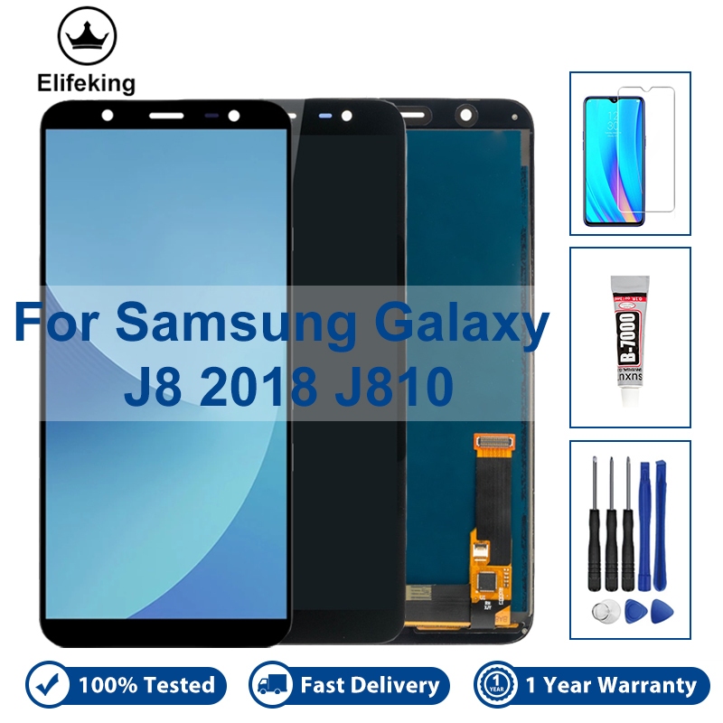 หน้าจอสัมผัส LCD 6.0 นิ้ว สําหรับ Samsung Galaxy J8 2018 J810 J810F J810Y/DS