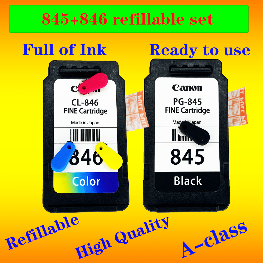 ยี่ห้อใหม่ PG845 CL846 ตลับหมึกสําหรับ Canon PG845 PG 845 สําหรับ Pixma MG3080 MG2980 MG2580S MG2580