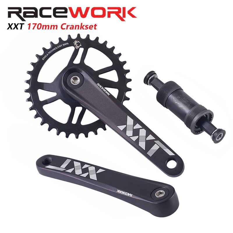 Racework XXT ข้อเหวี่ยงอลูมิเนียมอัลลอย 170 มม. ความเร็ว 7-11 ระดับ 36T สําหรับจักรยานเสือภูเขา