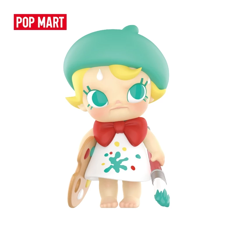 POP MART Baby Molly เมื่อฉันอายุสามขวบ! ของเล่นฟิกเกอร์กล่องปริศนา ของขวัญวันเกิด สําหรับเด็ก