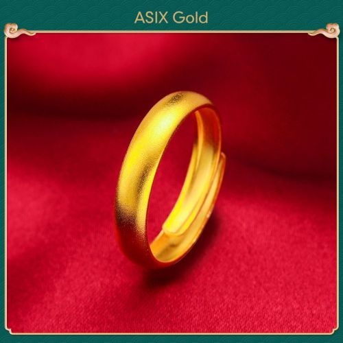 แหวน 24K Gold Plated เกาหลีทอง 916 Bangkok Gold 18K Saudi Gold Elegant Charm หรูหรา Minimalist แหวนสําหรับผู ้ หญิง ASIXGOLD