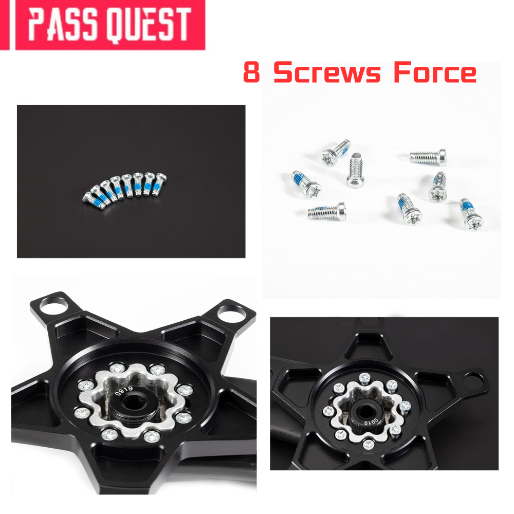 Pass QUEST 8 สกรู SRAM Bolt สําหรับ SRAM 8-Bolt จักรยาน Force AXS RED Rival Crank QUARQ Power Meter 