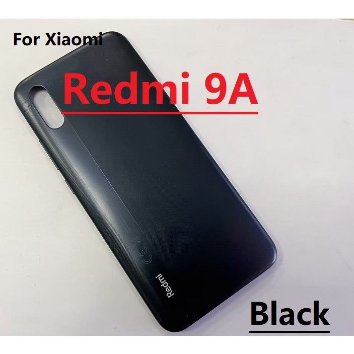 ใหม่ ฝาครอบแบตเตอรี่ ด้านหลัง พร้อมโลโก้ แบบเปลี่ยน สําหรับ Xiaomi Redmi 9A - รูปที่ 3
