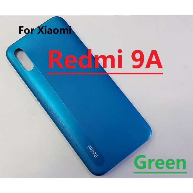 ใหม่ ฝาครอบแบตเตอรี่ ด้านหลัง พร้อมโลโก้ แบบเปลี่ยน สําหรับ Xiaomi Redmi 9A - รูปที่ 4