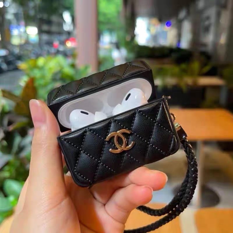 ยุโรปและอเมริกาเพชรตรวจสอบผิวแกะเข้ากันได้กับ airpods 1/2 pro pro2 3 4 soft tpu การ์ตูนปกป้องชุดหูฟังบลูทูธ