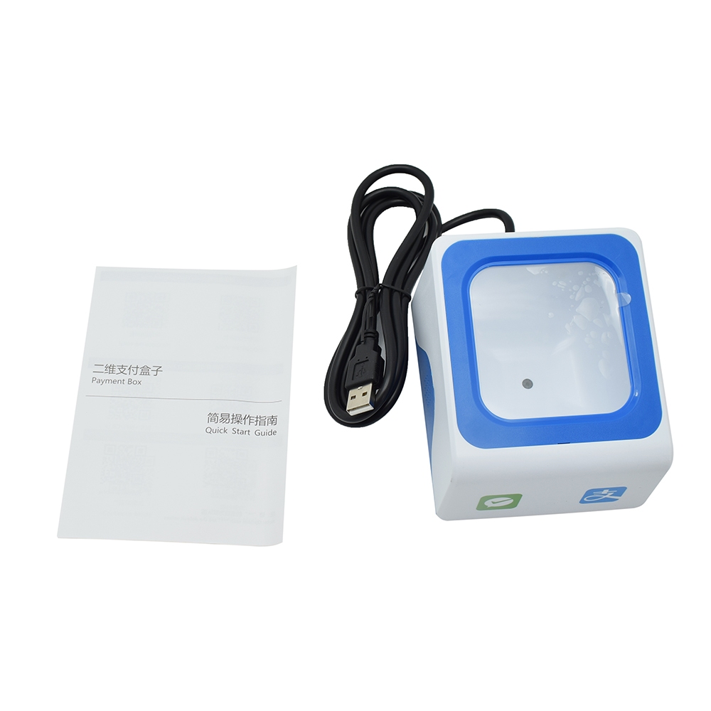 เครื่องสแกนบาร์โค้ด USB บนโต๊ะ สําหรับจ่ายเงินบาร์โค้ด สแกน alipay และ wechat pay
