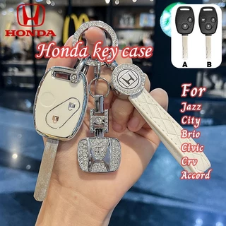 เคสกุญแจรีโมทรถยนต์ TPU 3 ปุ่ม สําหรับ Honda Jazz City Brio Civic Crv Accord 2 ปุ่ม