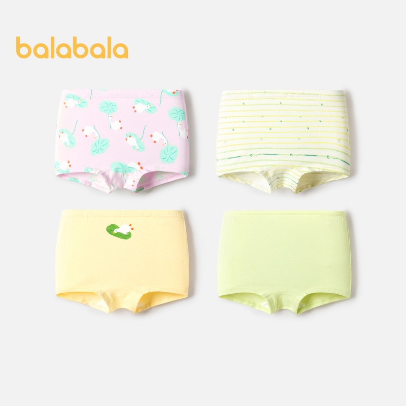 Balabala Baby กางเกงชั้นในขาสั้น ผ้าฝ้าย สำหรับเด็กผู้หญิงเด็กวัยหัดเดิน