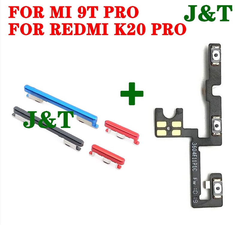 เปิดปุ่มปรับระดับเสียง Flex สําหรับ xiaomi Mi 9T Pro redmi K20 Pro โทรศัพท์ขึ้นลงปุ่มด้านข้างสายริบบิ้น