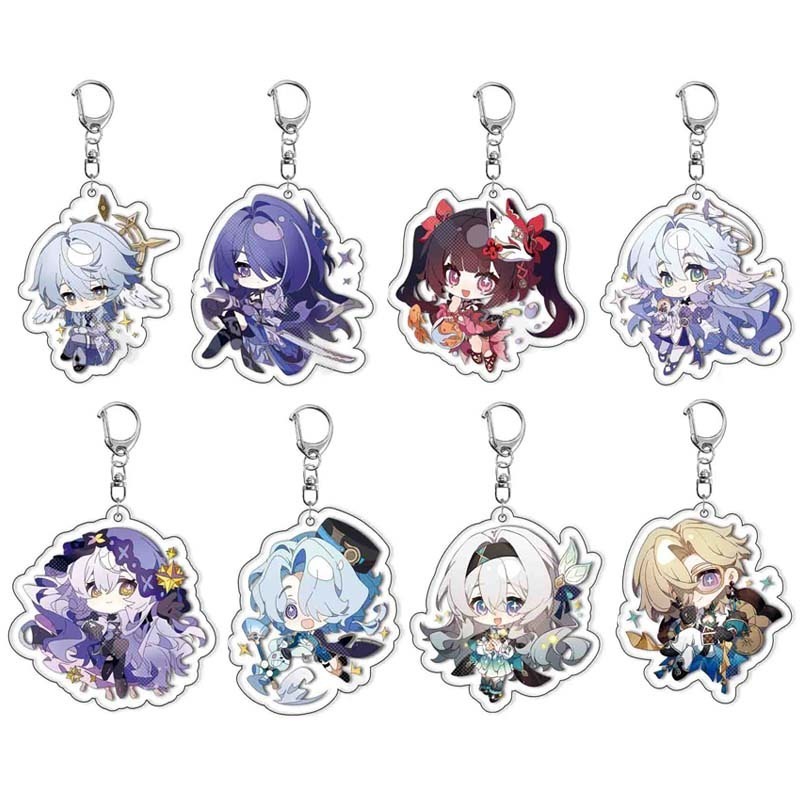 Game Honkai: Star Rail Robin Aventurine Acheron Black Swan Sparkle พวงกุญแจ จี้อะคริลิค พวงกุญแจ คอลเลกชัน ของขวัญ คอสเพลย์