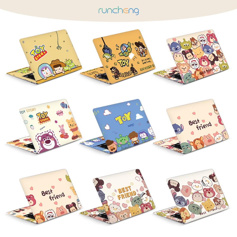 【2 ชิ้น】แล็ปท็อปปกสติ๊กเกอร์มือวาดของเล่น Story เรียบง่ายน่ารักแล็ปท็อปสำนักงานหอพักนักเรียนแล็ปท็อปผิวรูปลอกศิลปะ 10/12/13/14/15/17 นิ้ว