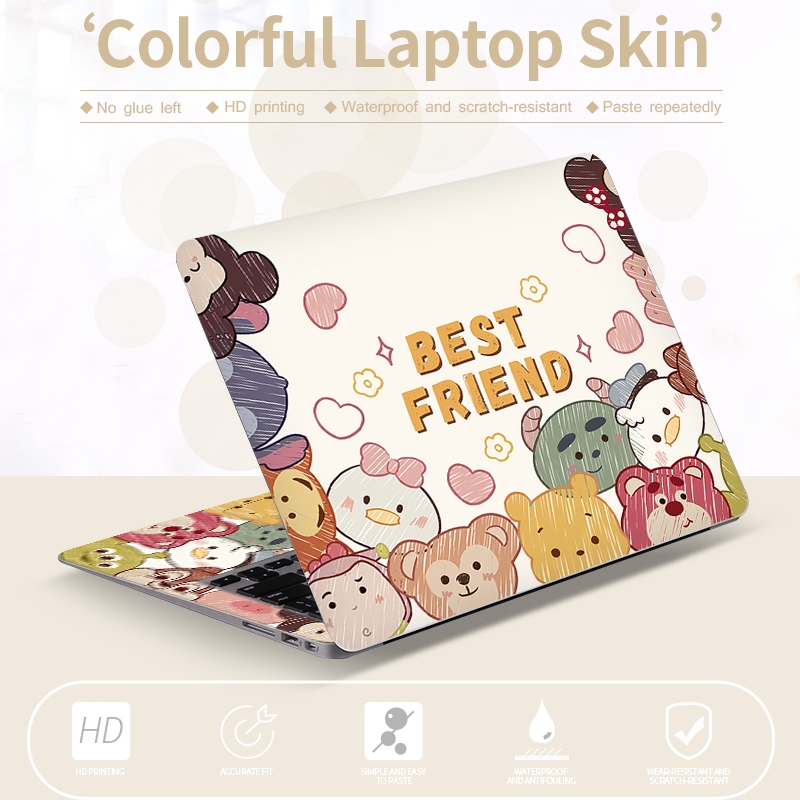 【2 ชิ้น】แล็ปท็อปปกสติ๊กเกอร์มือวาดของเล่น Story เรียบง่ายน่ารักแล็ปท็อปสำนักงานหอพักนักเรียนแล็ปท็อปผิวรูปลอกศิลปะ 10/12/13/14/15/17 นิ้ว