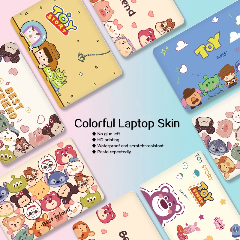 【2 ชิ้น】แล็ปท็อปปกสติ๊กเกอร์มือวาดของเล่น Story เรียบง่ายน่ารักแล็ปท็อปสำนักงานหอพักนักเรียนแล็ปท็อปผิวรูปลอกศิลปะ 10/12/13/14/15/17 นิ้ว