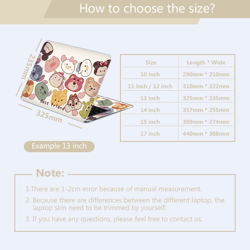 【2 ชิ้น】แล็ปท็อปปกสติ๊กเกอร์มือวาดของเล่น Story เรียบง่ายน่ารักแล็ปท็อปสำนักงานหอพักนักเรียนแล็ปท็อปผิวรูปลอกศิลปะ 10/12/13/14/15/17 นิ้ว