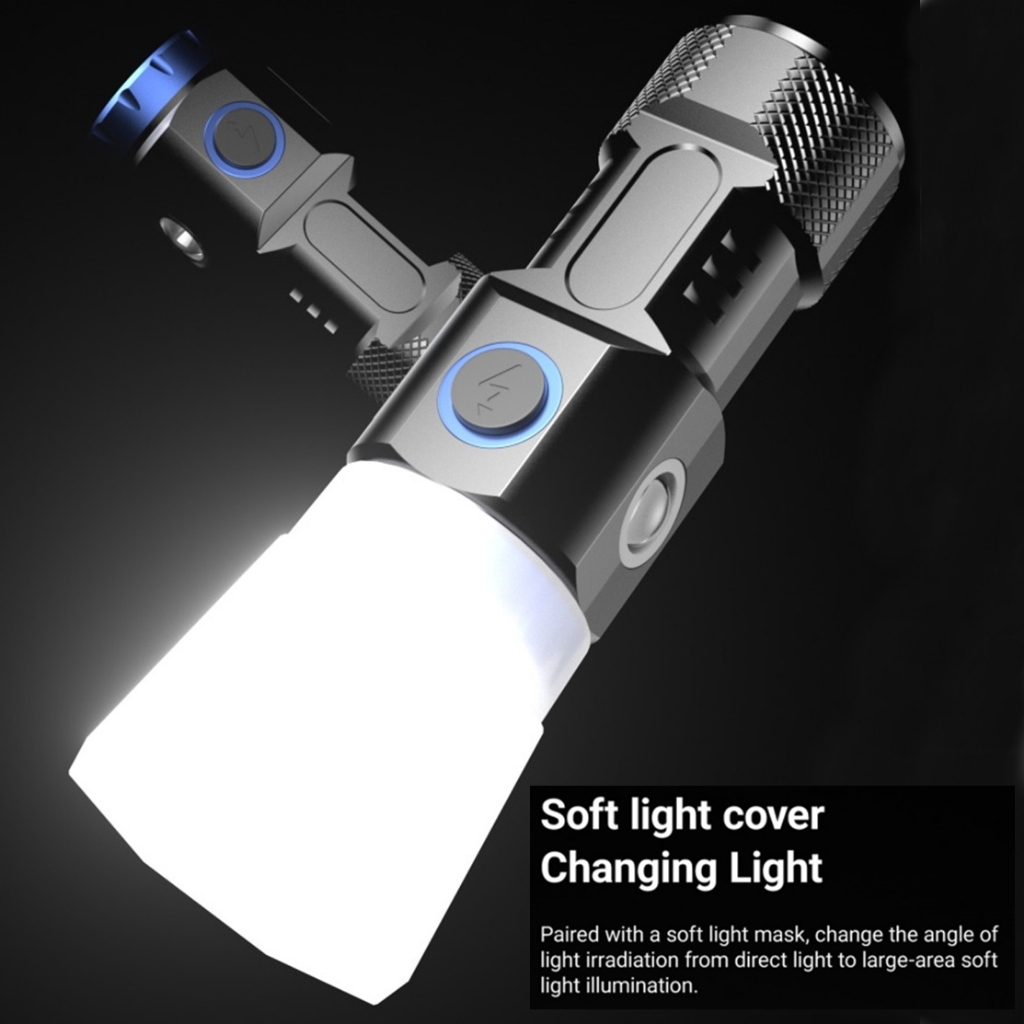 Alonefire X88 6500K 8x P35 LED High Bright Mini Palm ไฟฉายขนาดเล ็ ก USB ชาร ์ จ COB ไฟด ้ านข ้ างเดินป ่ า Camping Home ทํางาน Repai ไฟฉาย ราคา ถูกที่สุด ดีลบีเคเค แกลเลอรีภาพที่ 9
