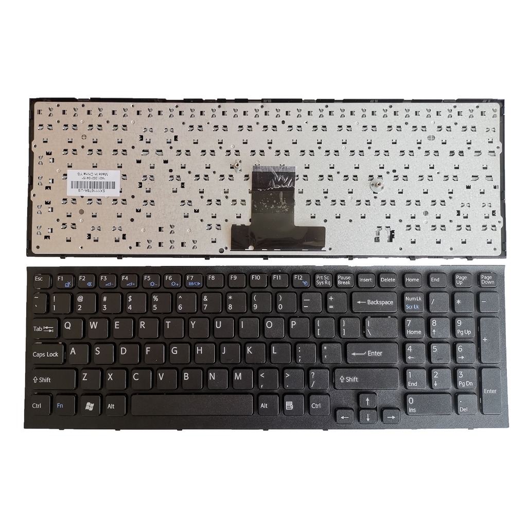 ใหม่สําหรับ SONY VAIO VPC-EB VPC-EB2S2C VPC-EB25EC VPC-EB27EC แป้นพิมพ์แล็ปท็อป US สีดํา