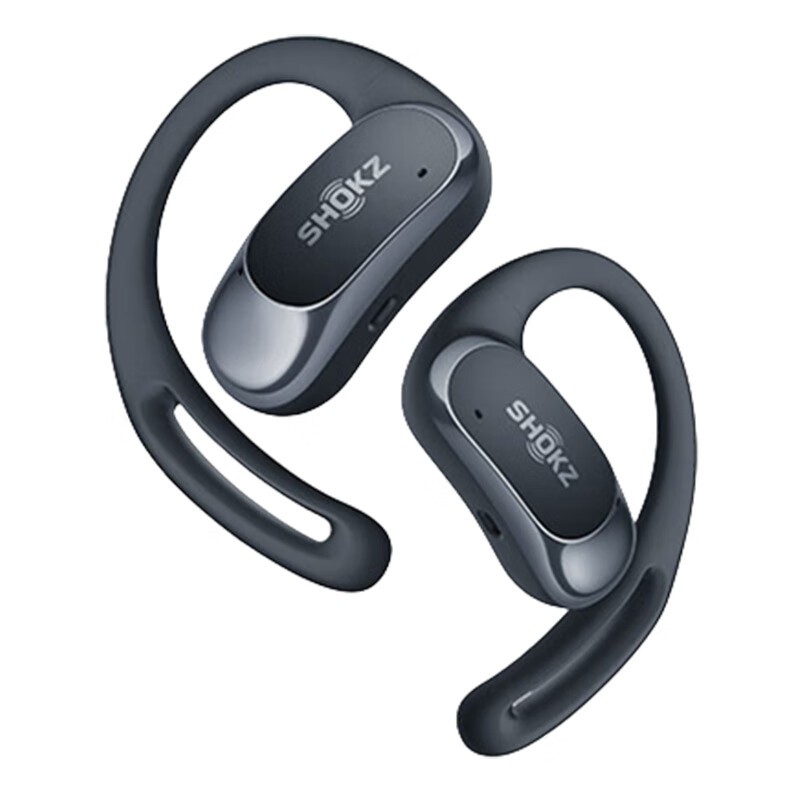 Shokz OpenFit Air T511 Open Headphones, IP54 กันน้ําและกันเหงื่อ (Hyeon Black/Glacier White/Pink)