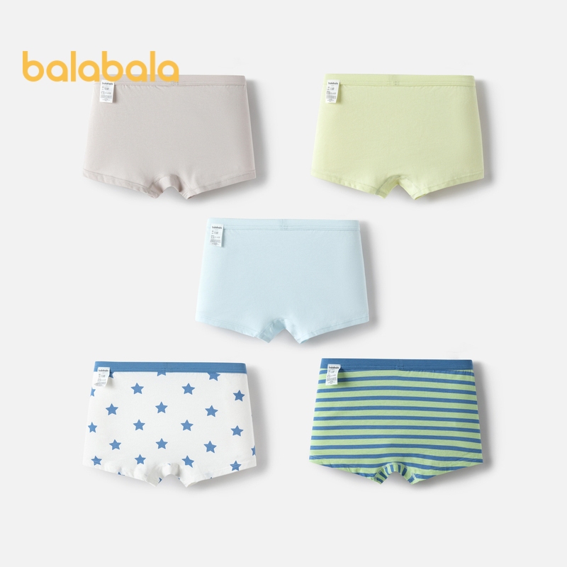 Balabala กางเกงชั้นในขาสั้นสำหรับเด็กผู้ชายและเด็กผู้หญิง