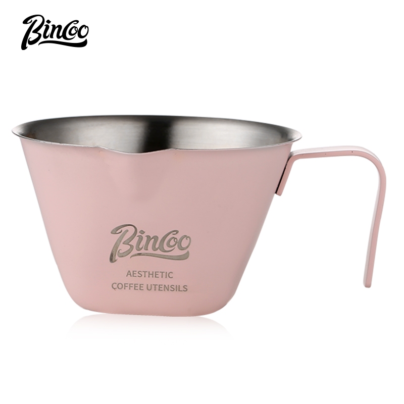 Bincoo ถ ้ วยสกัดกาแฟ ถ ้ วยตวงสแตนเลส ถ ้ วยเอสเปรสโซ ออนซ ์ ถ ้ วยนม 100ML